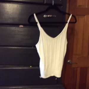 Foxy cream knitted tank top size L